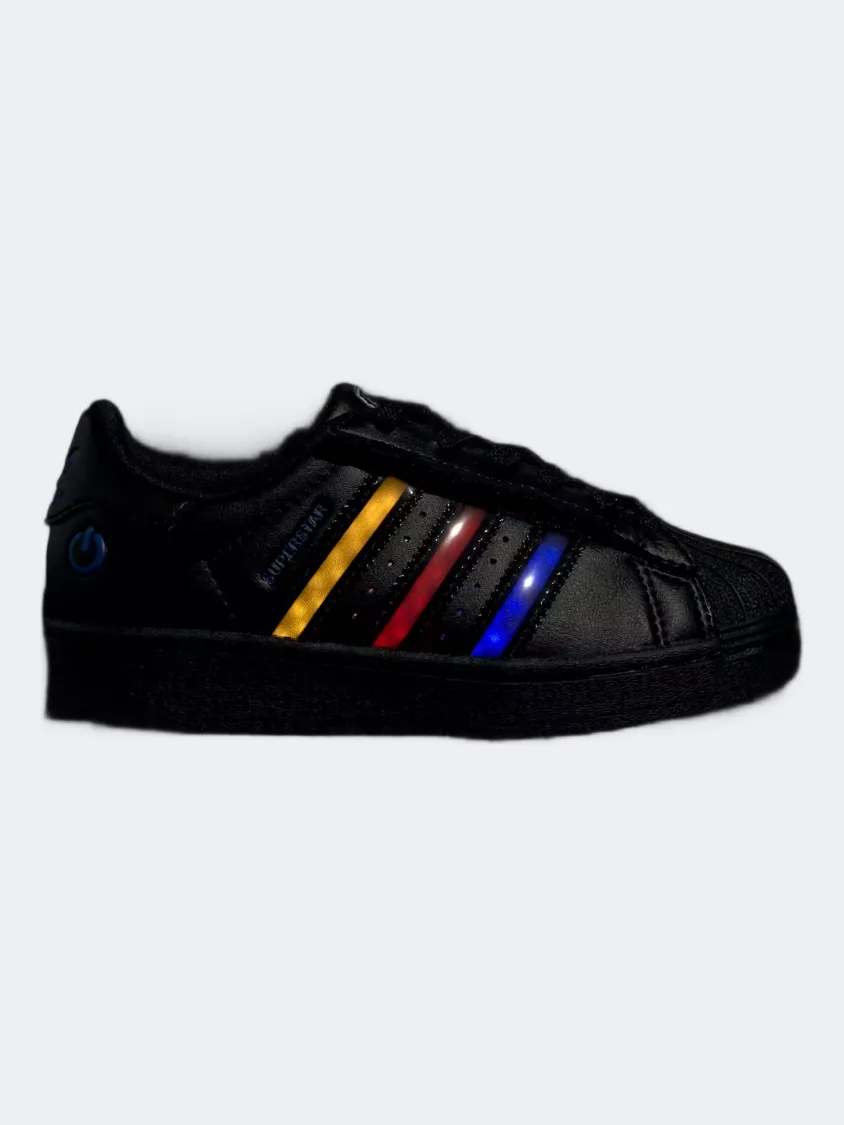 Adidas Superstar Led Lights Ps-Boys Original Shoes Core Black/Violet design Secure fit