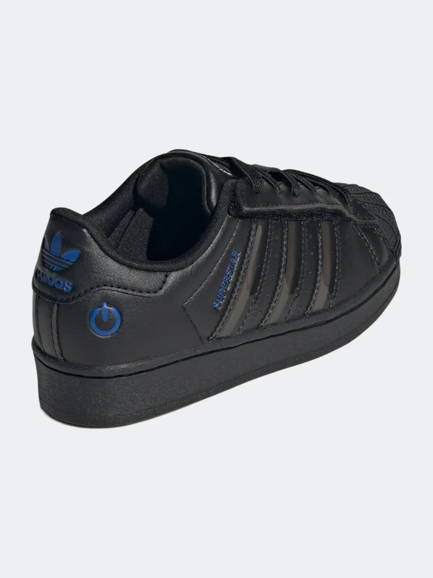 Adidas Superstar Led Lights Ps-Boys Original Shoes Core Black/Violet Hero Mode Stone Glam