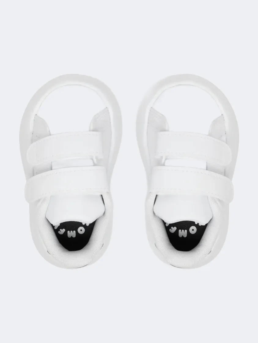 Fresh Tone Adidas Advantage Infant-Unisex Sportswear Shoes Cloud White