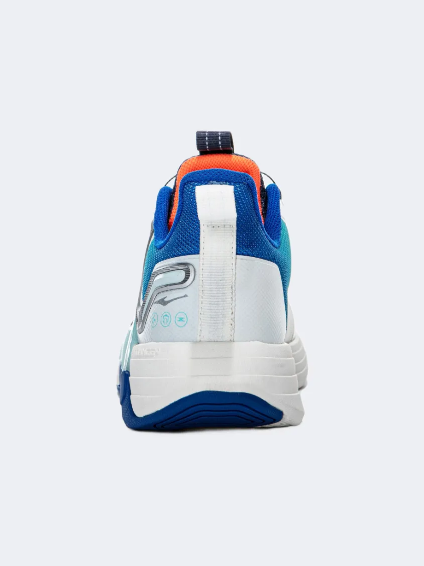 Erke Gs-Boys Running Shoes Light White/Blue Wind Chill Couple Pair