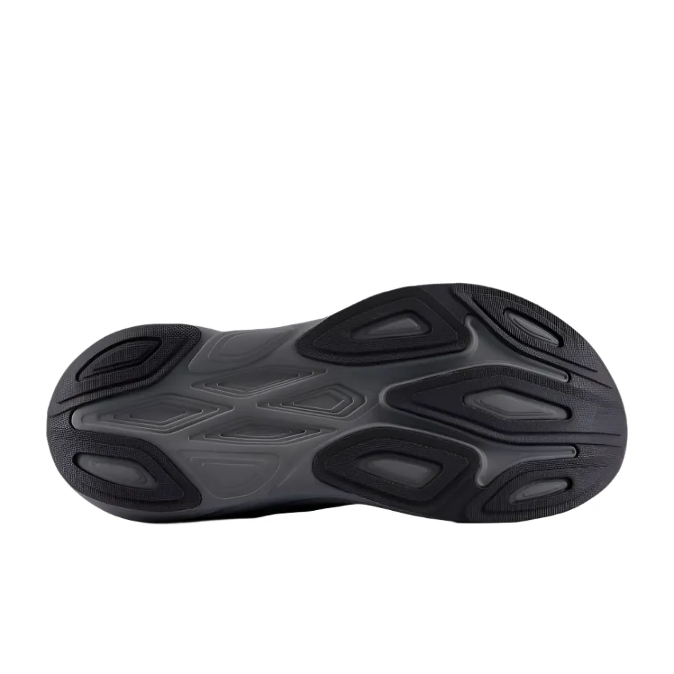mesh - upper shoes New Balance Men's Fresh Foam X More v6 Running Shoes in Black/Castlerock/Black Metallic AW25