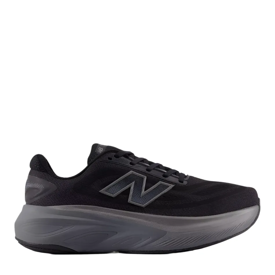 Amazing flexibility Warm New Balance Men's Fresh Foam X More v6 Running Shoes in Black/Castlerock/Black Metallic AW25