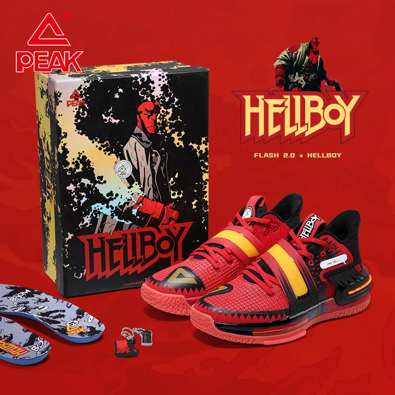 PEAK X HELLBOY  Basketball Shoes FLASH 2.0 LIMITED Edition Progressive Flex Grooves