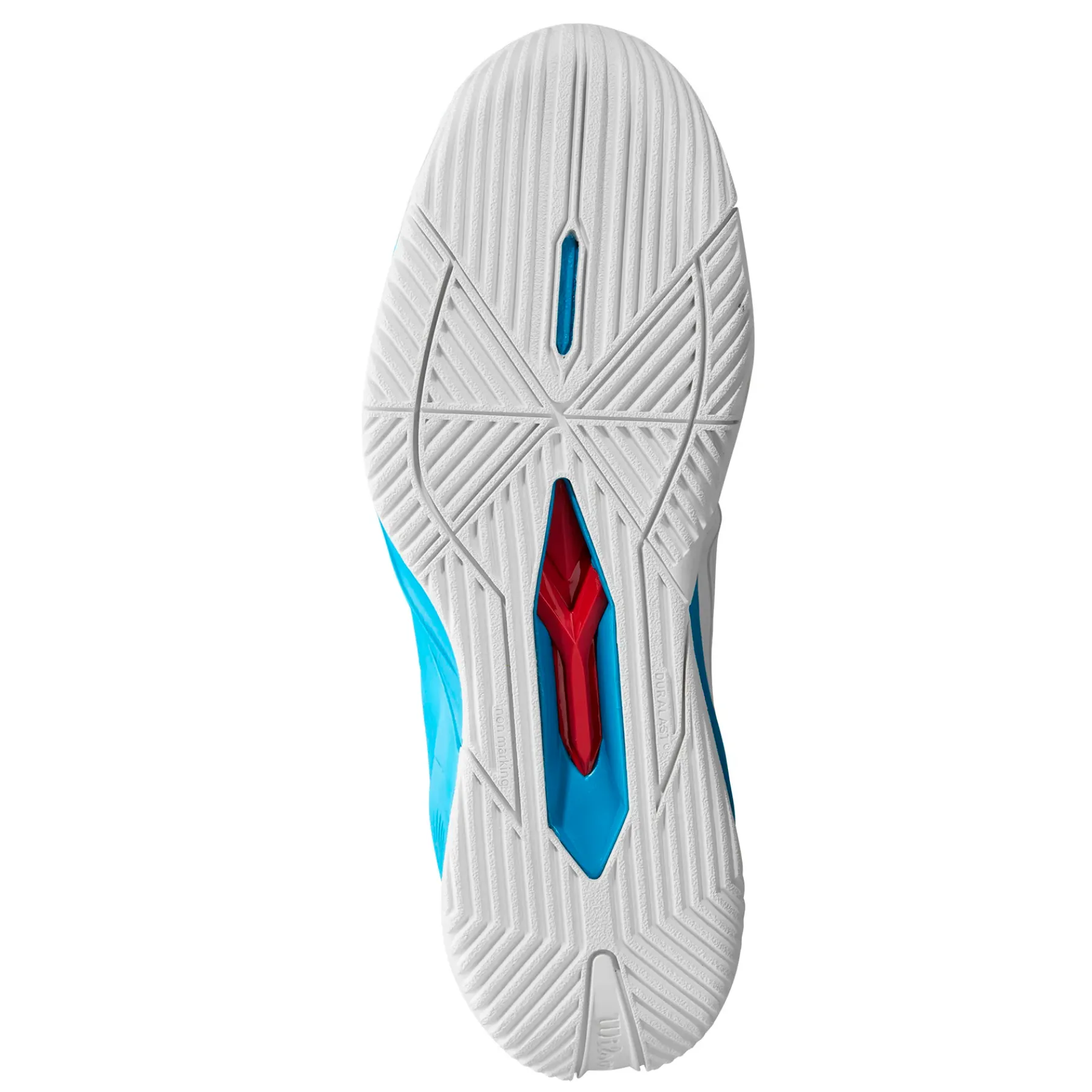 Comfort Motion Comfort Walk Wilson RUSH PRO 4.5 OZ Mens Tennis Shoes - White/White/Ato