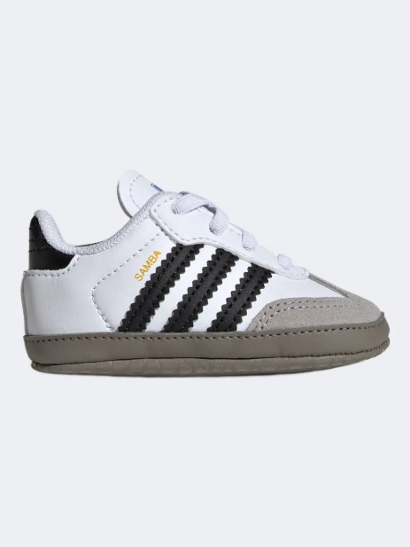 Adidas Samba Crib Infant-Boys Original Shoes White/Black Desert Cool Street Edge