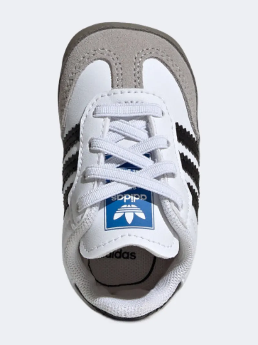 Adidas Samba Crib Infant-Boys Original Shoes White/Black Fairy Step
