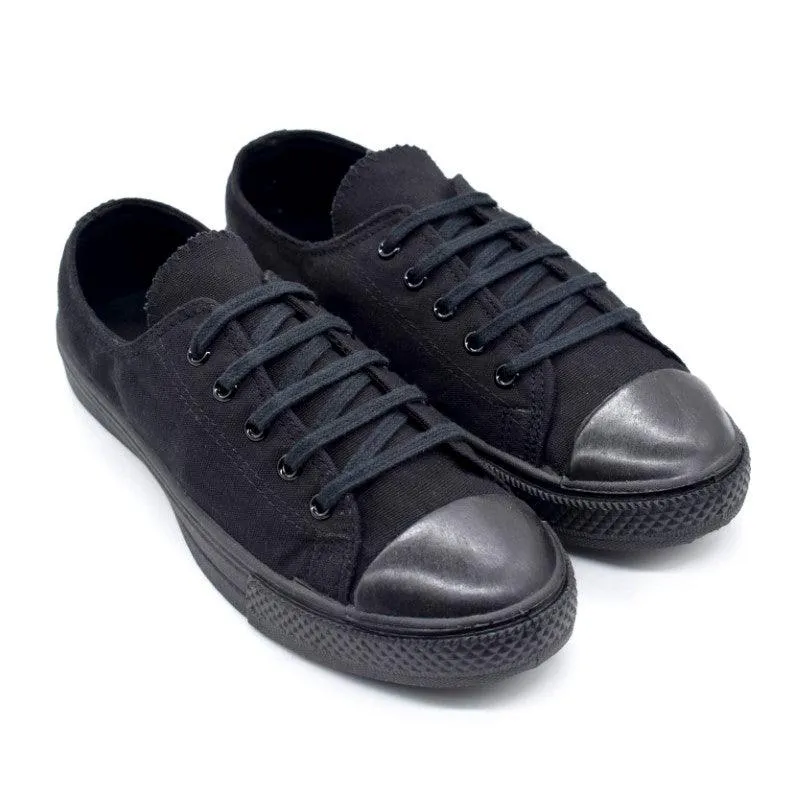 Trendy Footwear Lunch Jog Amka Canvas Shoes - Black