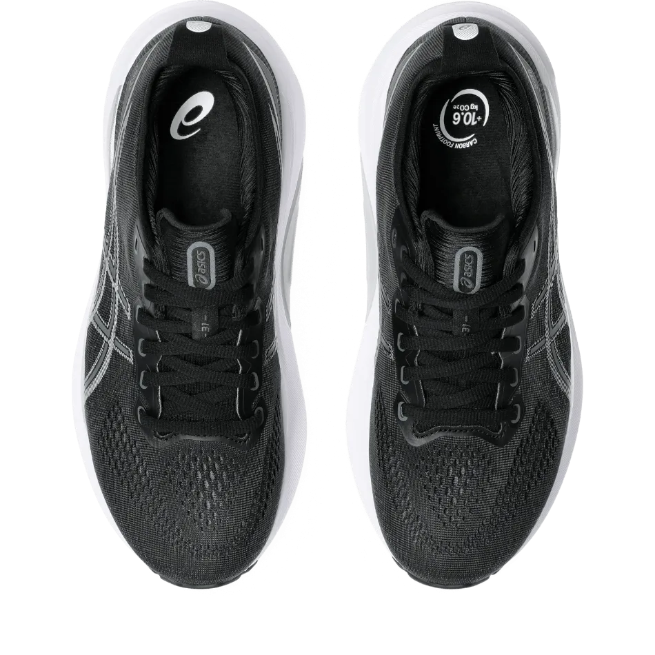 StablePlatform Comfortable fit ASICS Women's Gel-Kayano 31 Running Shoes Black/Pure Silver AW24