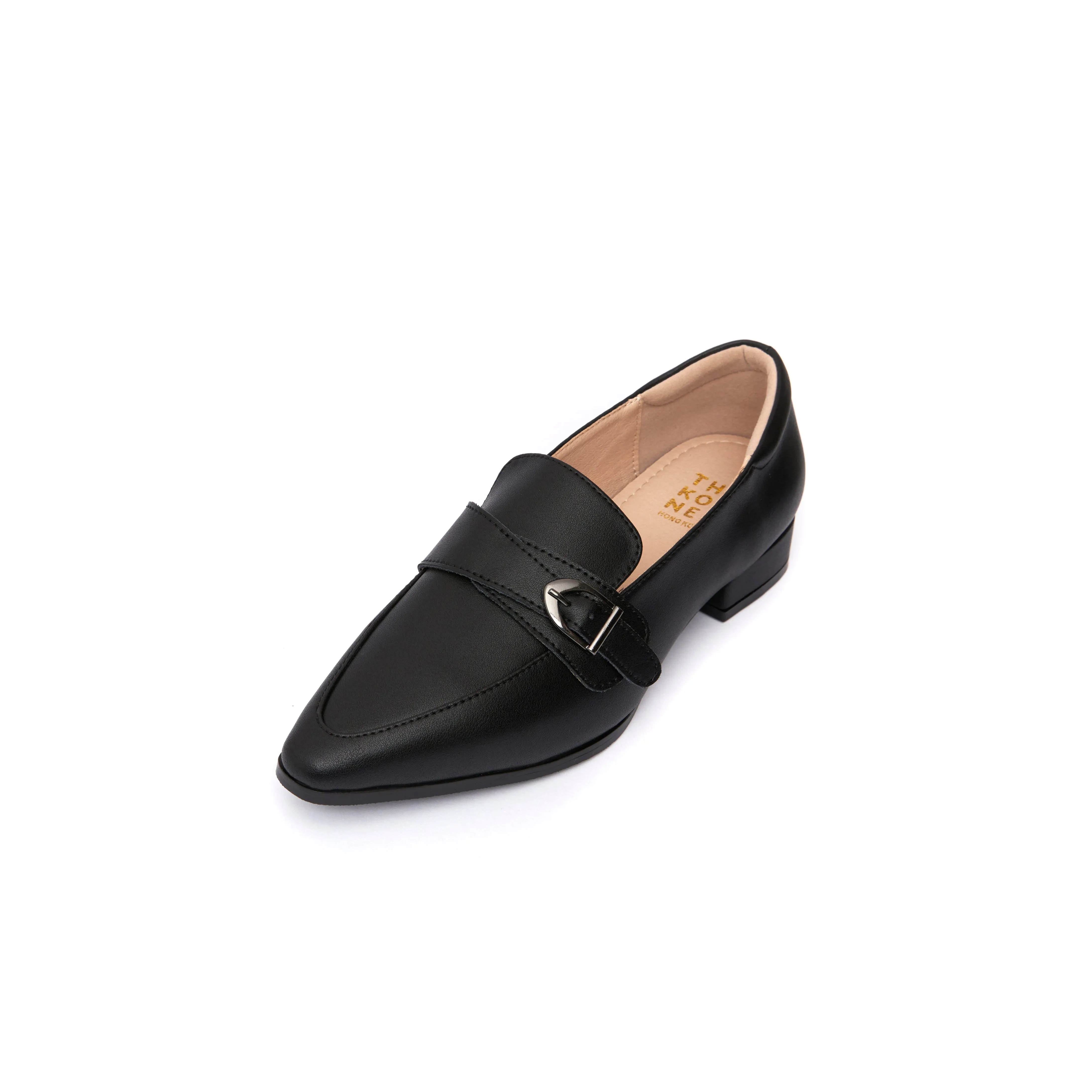 Path Free Soft Grip Kristy Buckle Loafers - Black ( BLK )