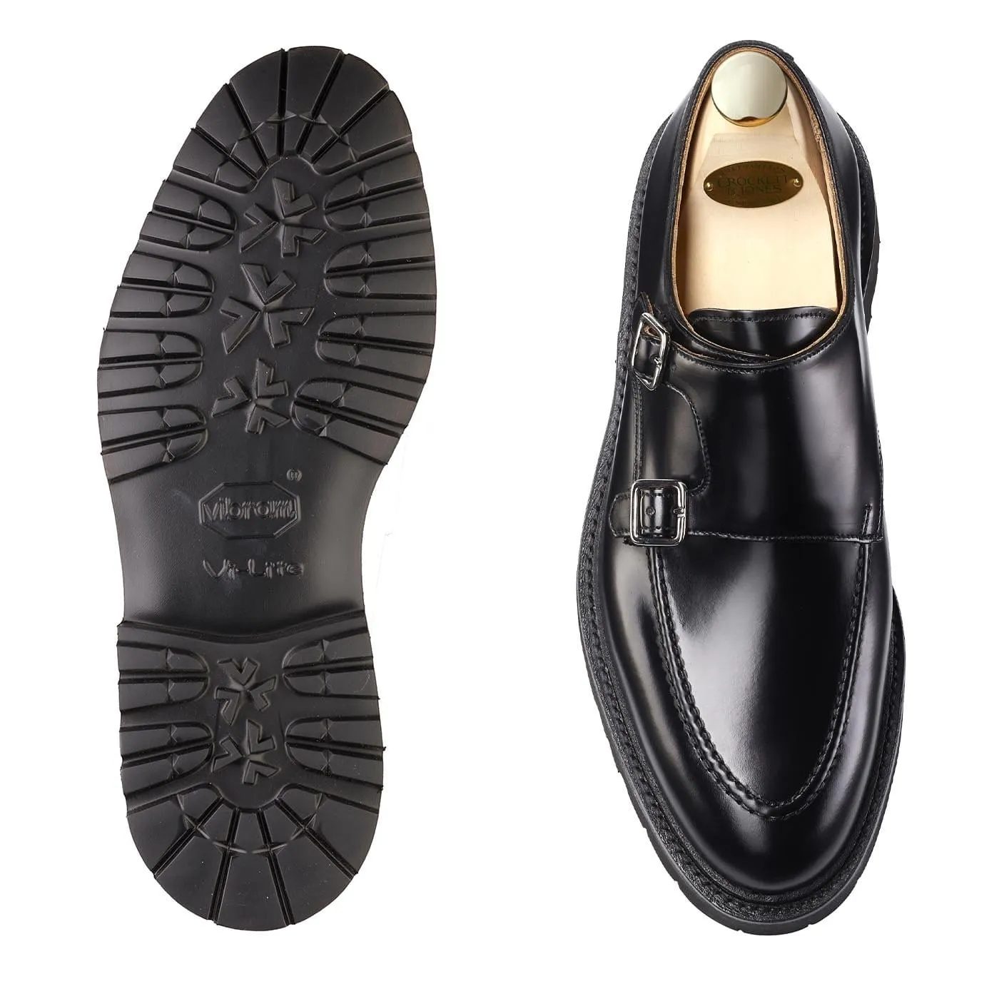 Whitby Black Cavalry Calf Comfortable Walking Luxe Line
