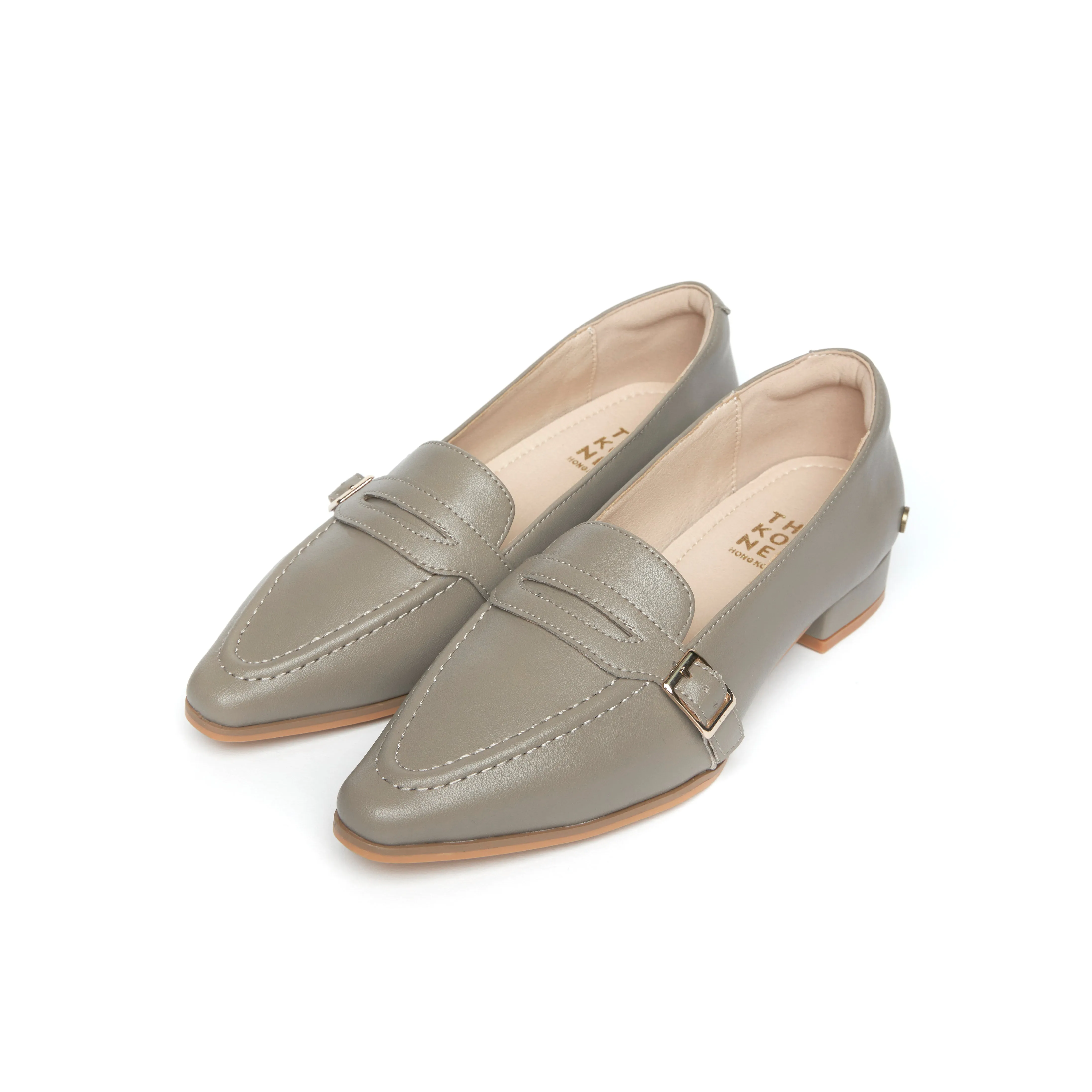 Even Power Timeless Walking Shoes Klassic Buckle Loafers - Tan (TAN)