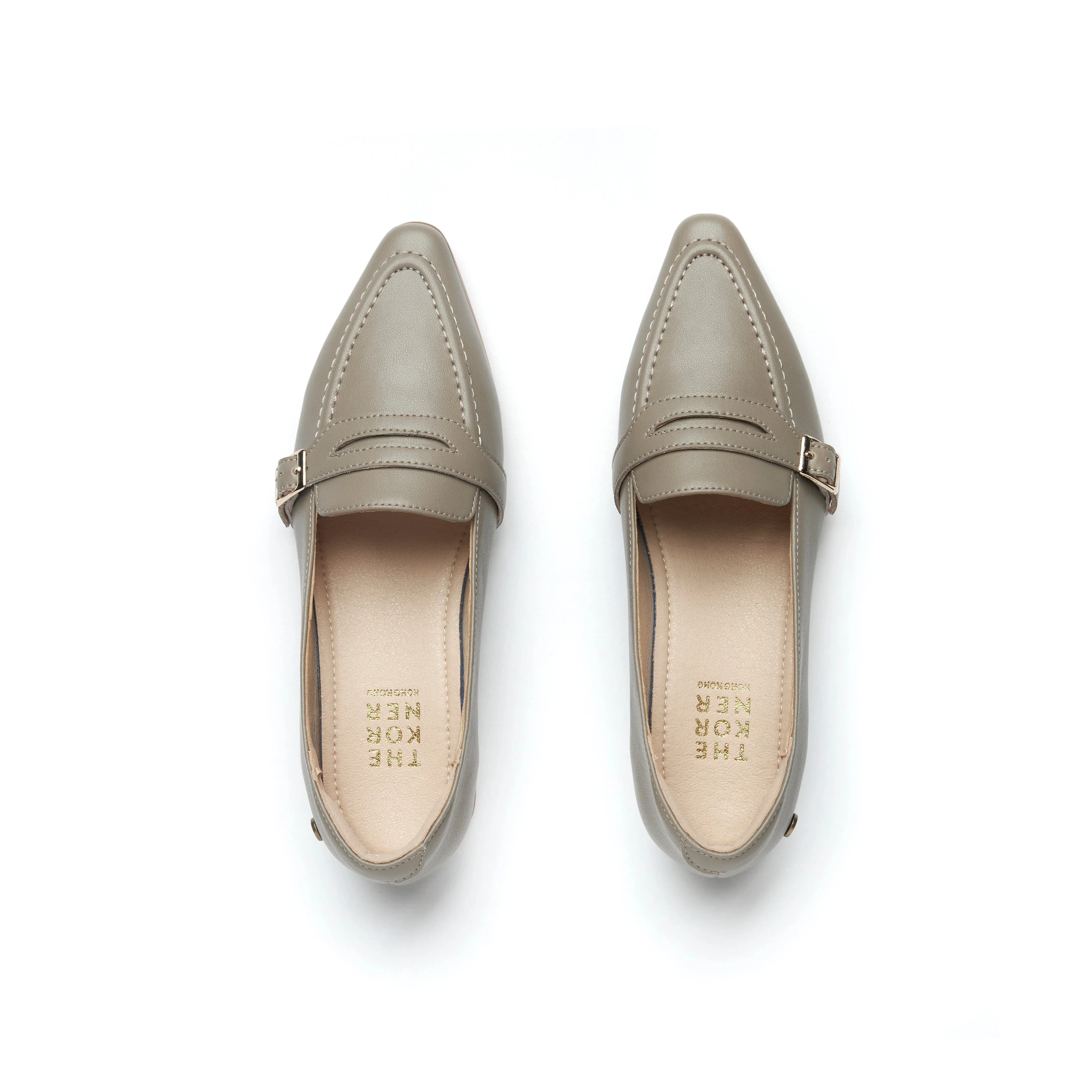 Klassic Buckle Loafers - Tan (TAN) Firm Hold