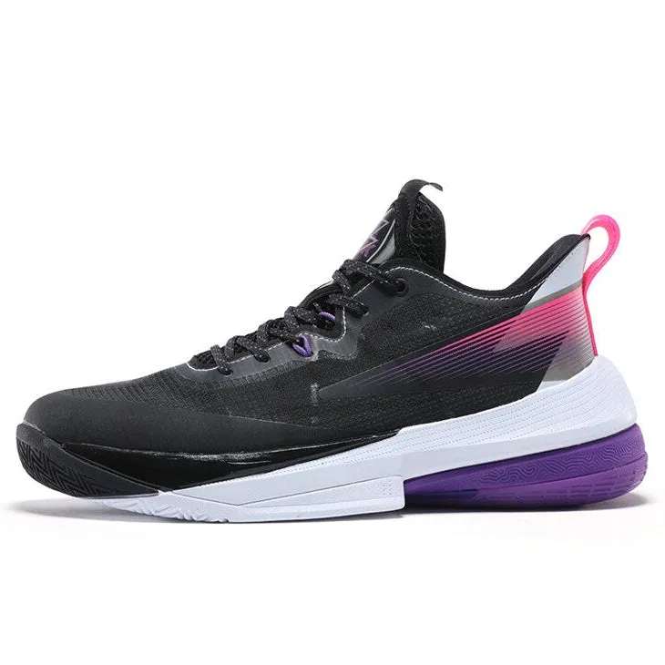 Non Slip Insole High Rebound Foam Core PEAK  LIGHTNING Basketball Shoes Men Sneakers TAICHI series Purple