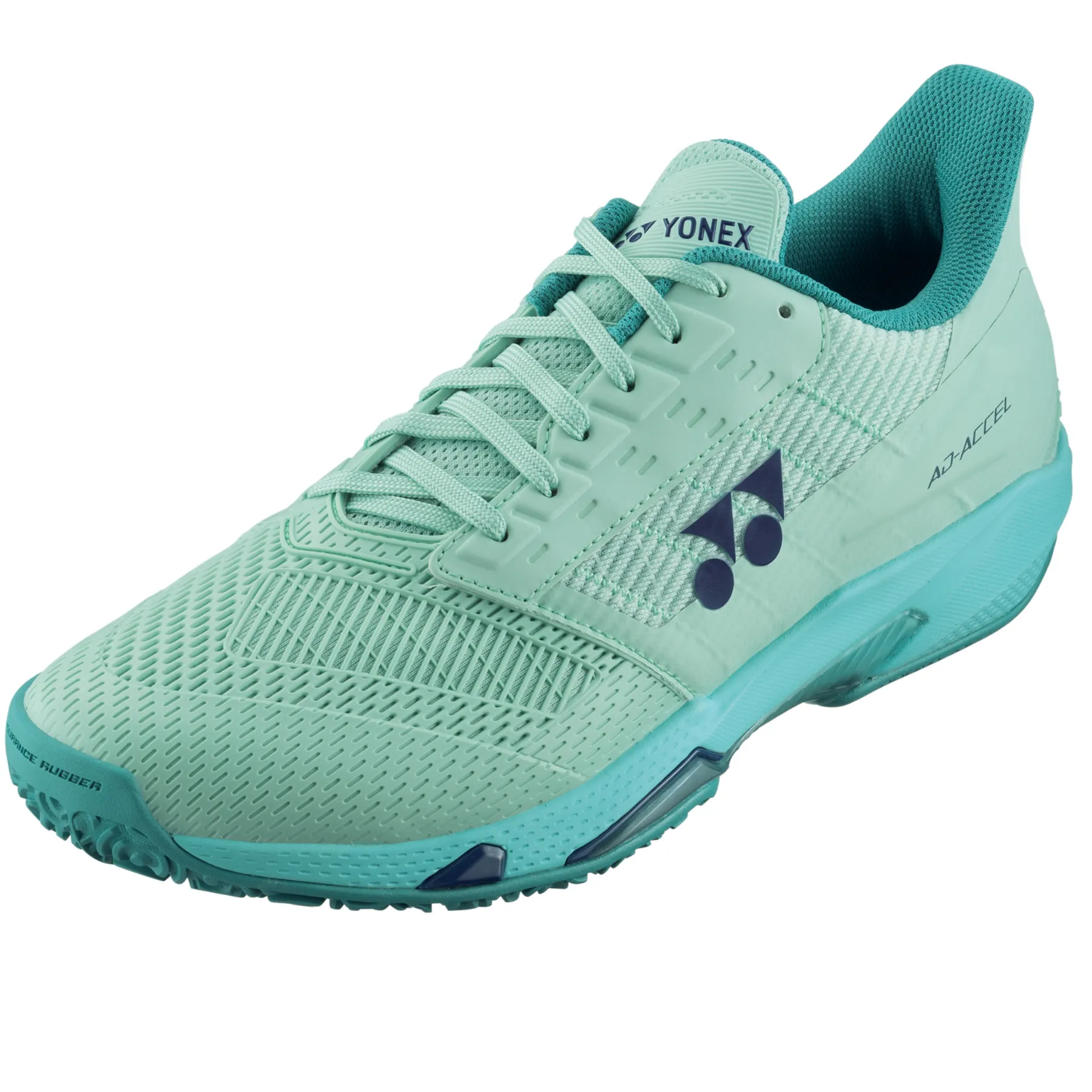 Yonex 2025 AD-ACCEL Womens Clay Court Tennis Shoes - Peppermint Agility Drill