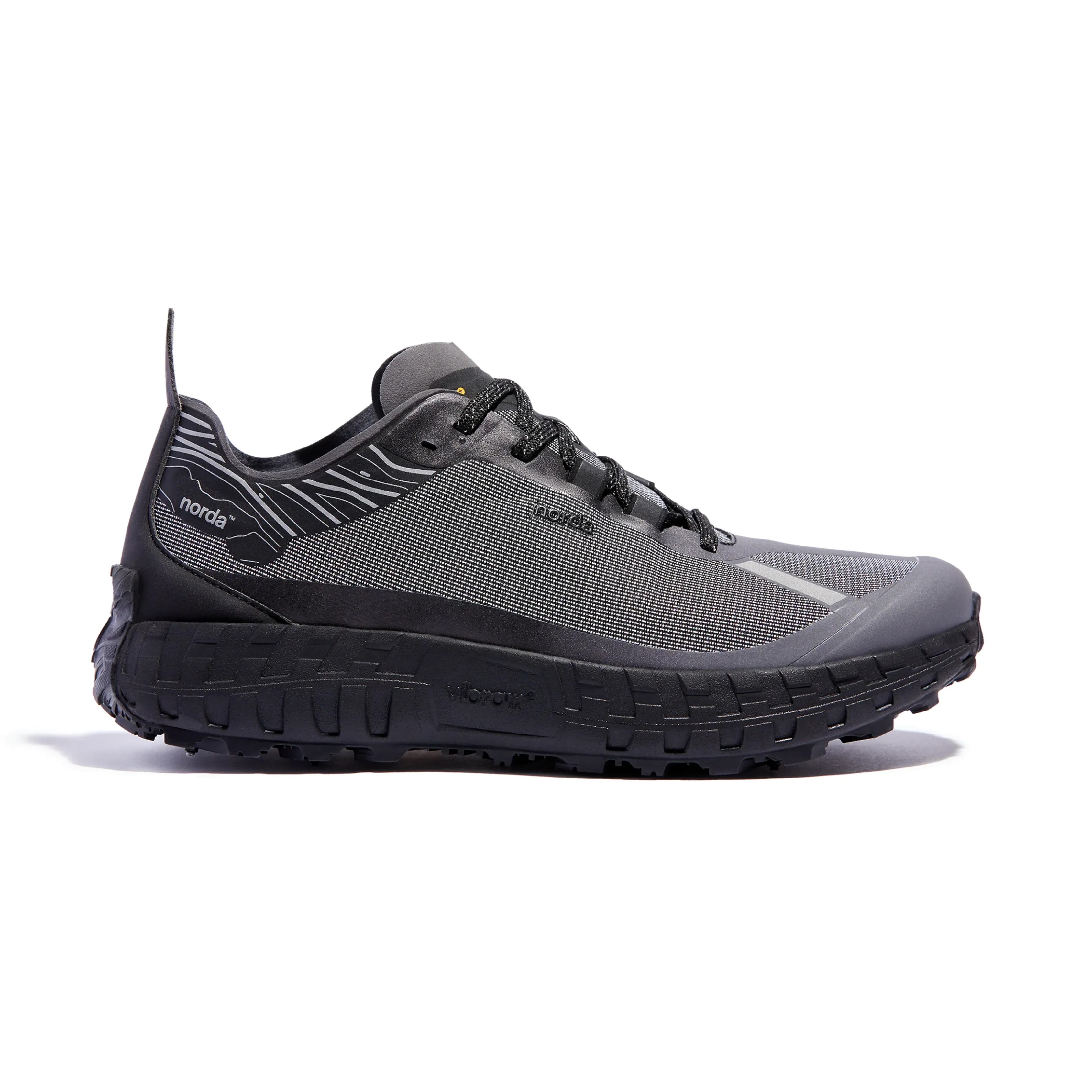High Mobility Speed Moves Norda Men's 001 G  Spikes Trail Running Shoes (Black)