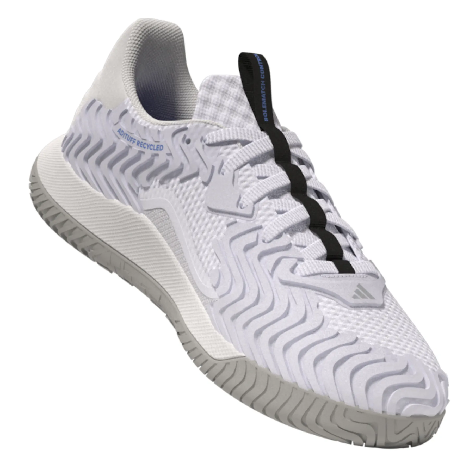 Adidas Performance Sole Match Control Ftw White/Core Black/Lucblu Men Tennis Shoes Balanced Style