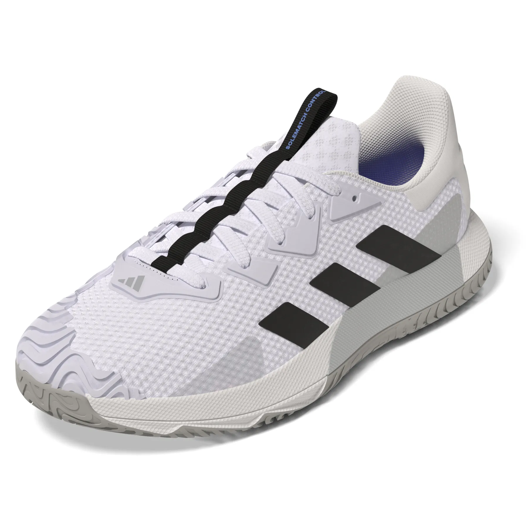 Versatile Fit Neutral Color Adidas Performance Sole Match Control Ftw White/Core Black/Lucblu Men Tennis Shoes