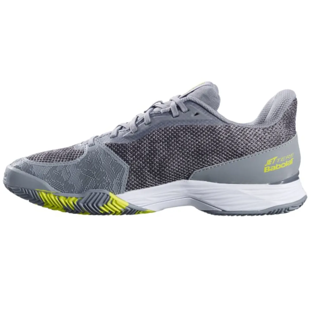 Seamless construction Babolat Jet Tere Clay Men Tennis Shoes - Grey/Aero