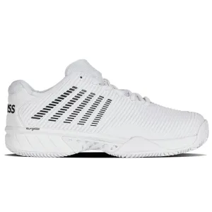 Soft outsole Teen Athletes K Swiss Hypercourt Express 2 HB Men Tennis Shoes - White/Black