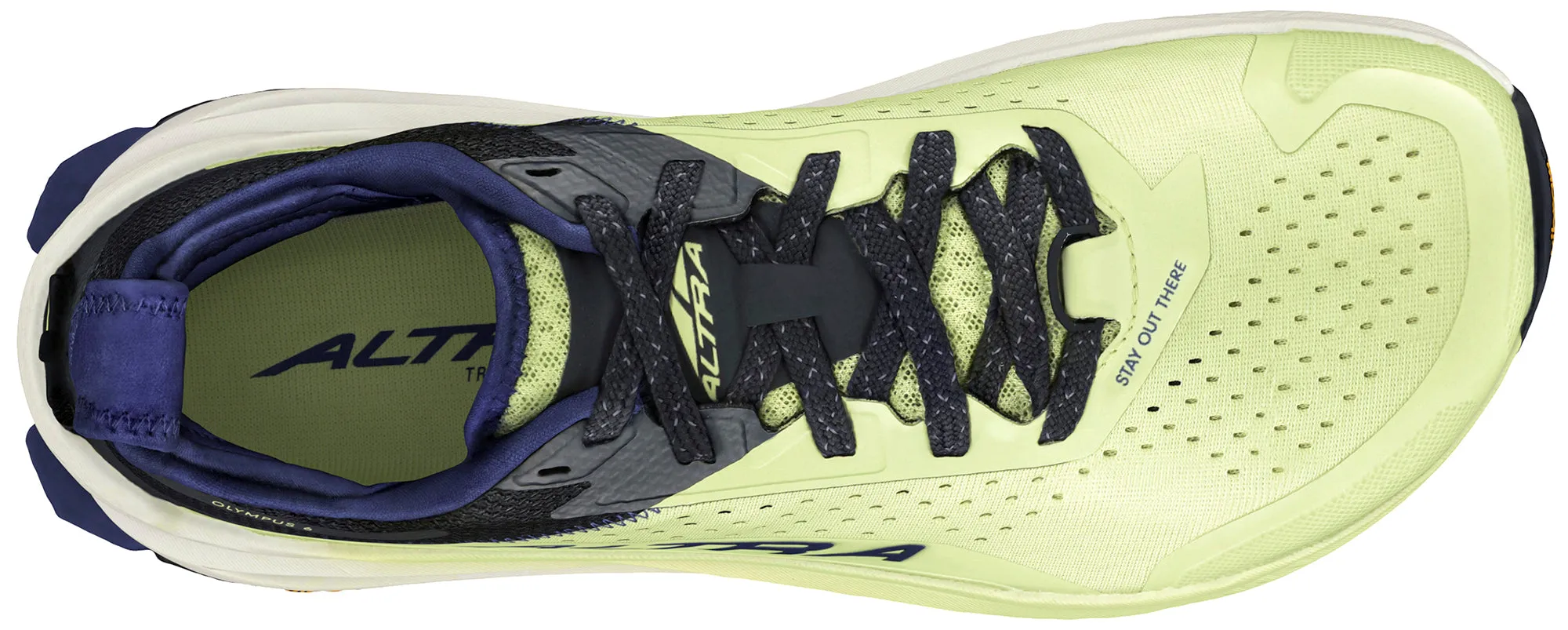 Stretch Sole Low Cut Altra Olympus 6 Mens Trail Running Shoes - Green