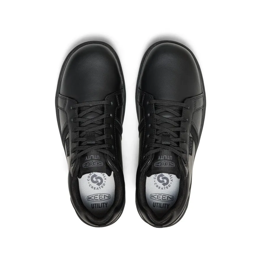Body Balance Men's Kenton WTX Work Shoe (Soft Toe)  |  Black/Black