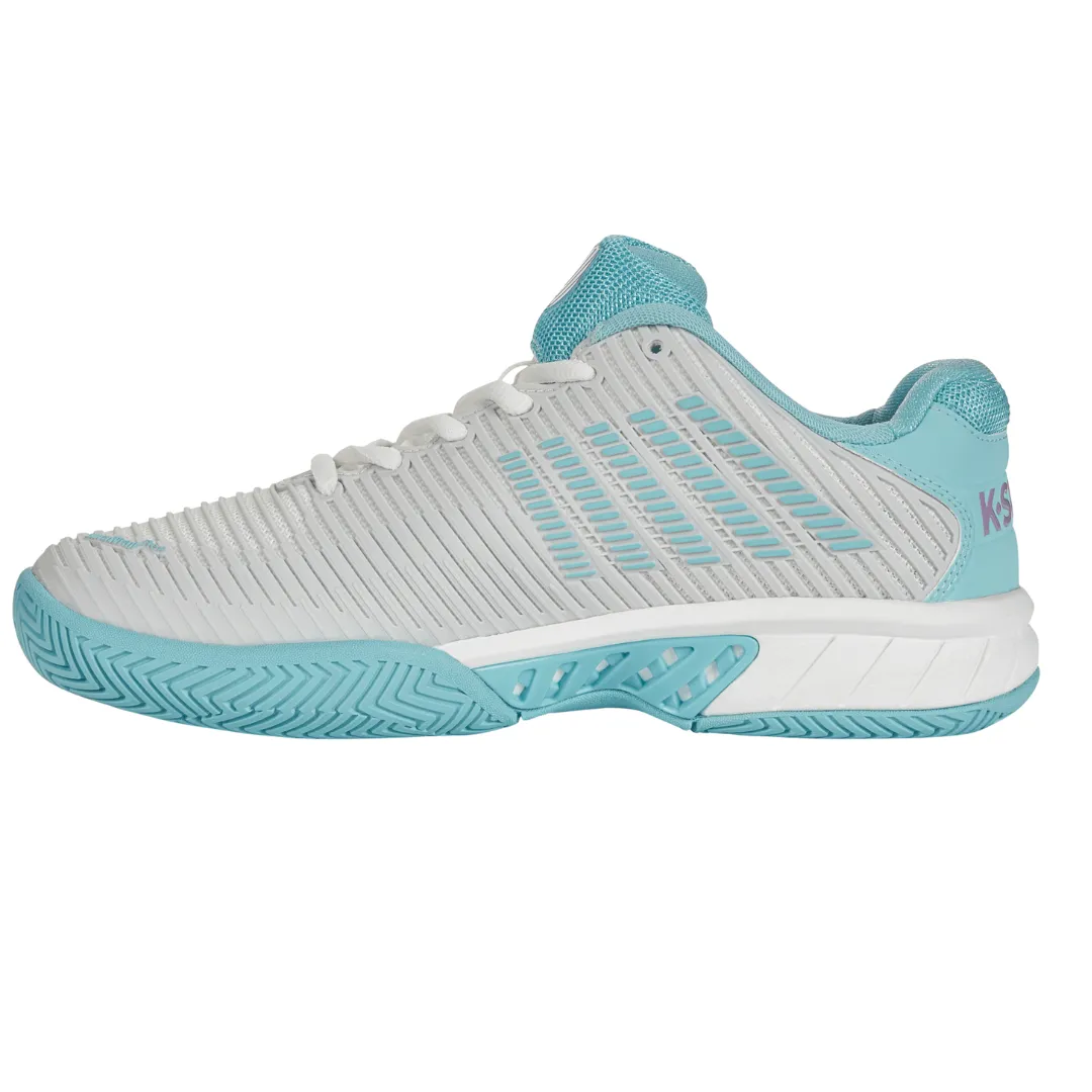 K Swiss Womens Hypercourt Express 2 Tennis Shoes - Bright White / Blue Outdoor
