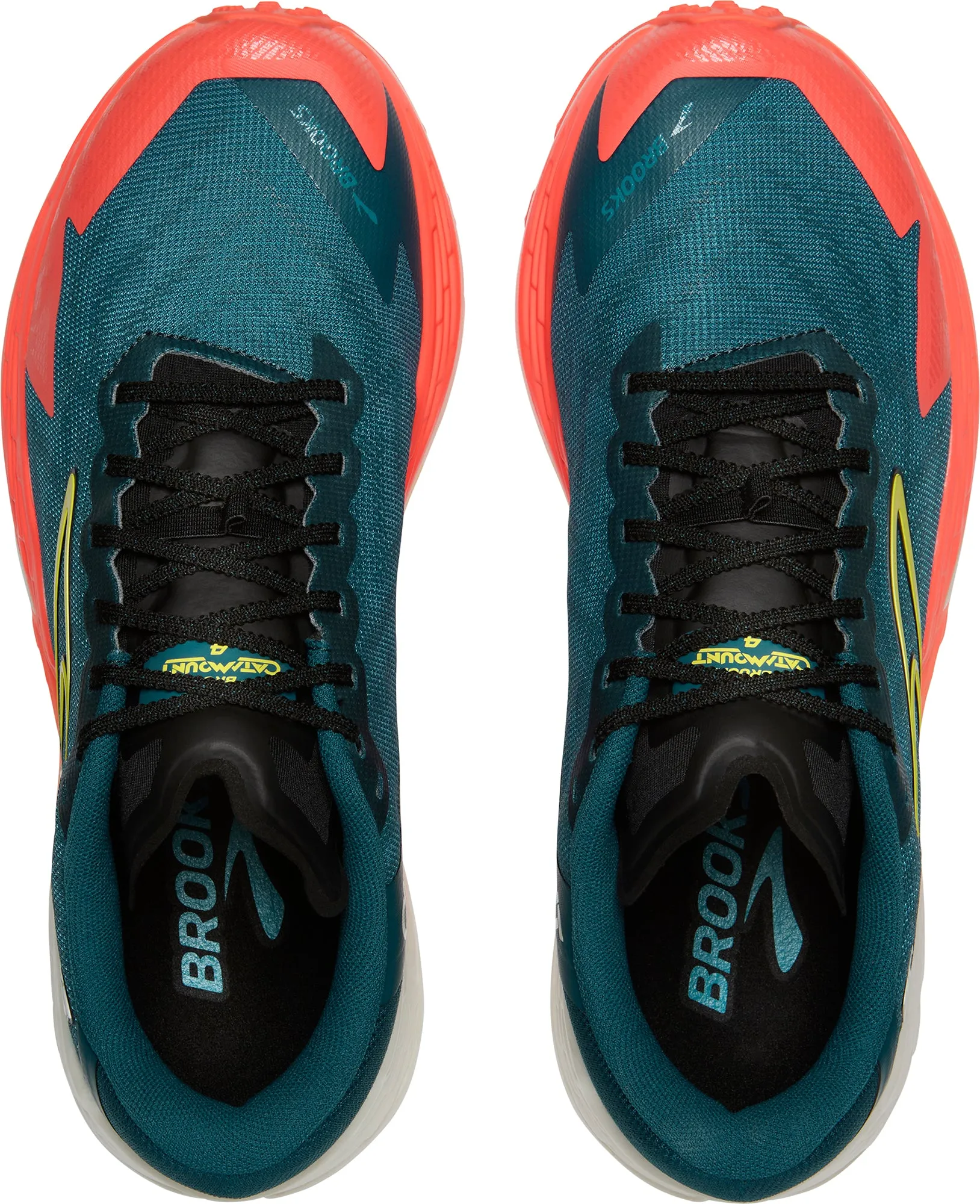 Track Grip Brooks Catamount 4 Mens Trail Running Shoes - Blue