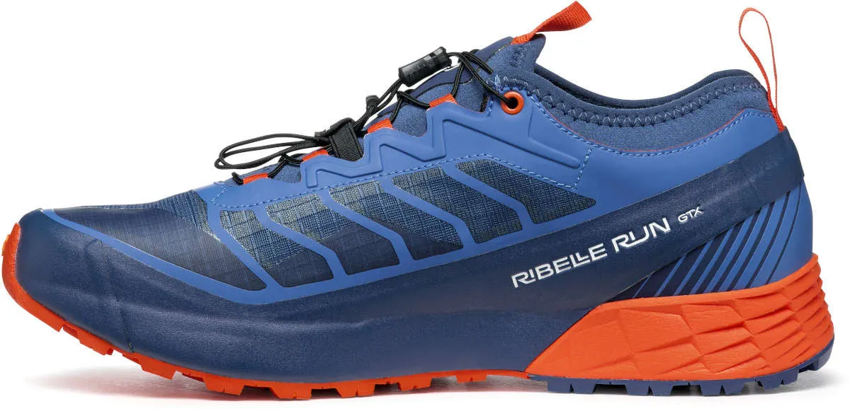 Anti Friction Customizable Scarpa Ribelle Run GORE-TEX Mens Trail Running Shoes - Blue