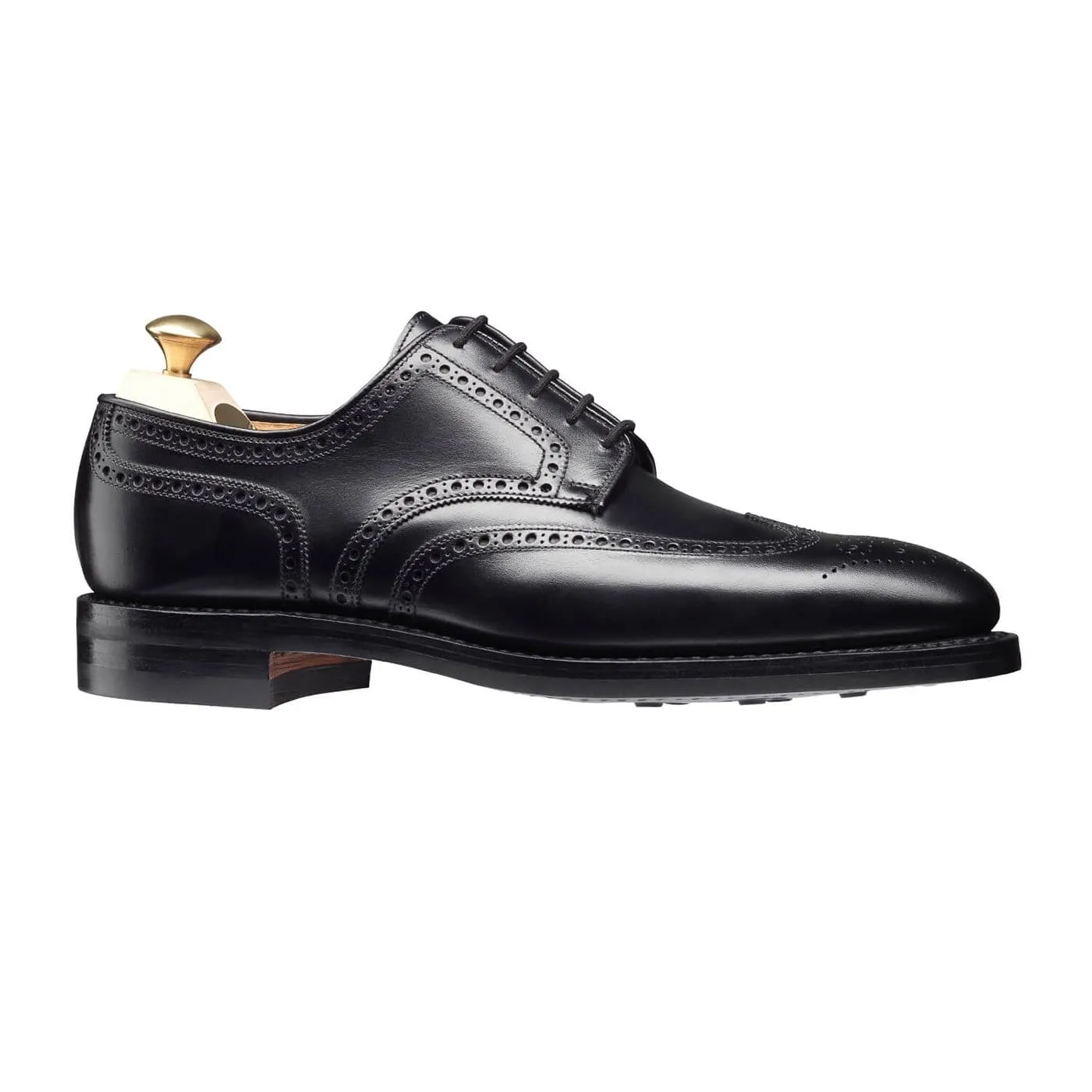 Swansea Black Calf Polished Step Comfortable Walk