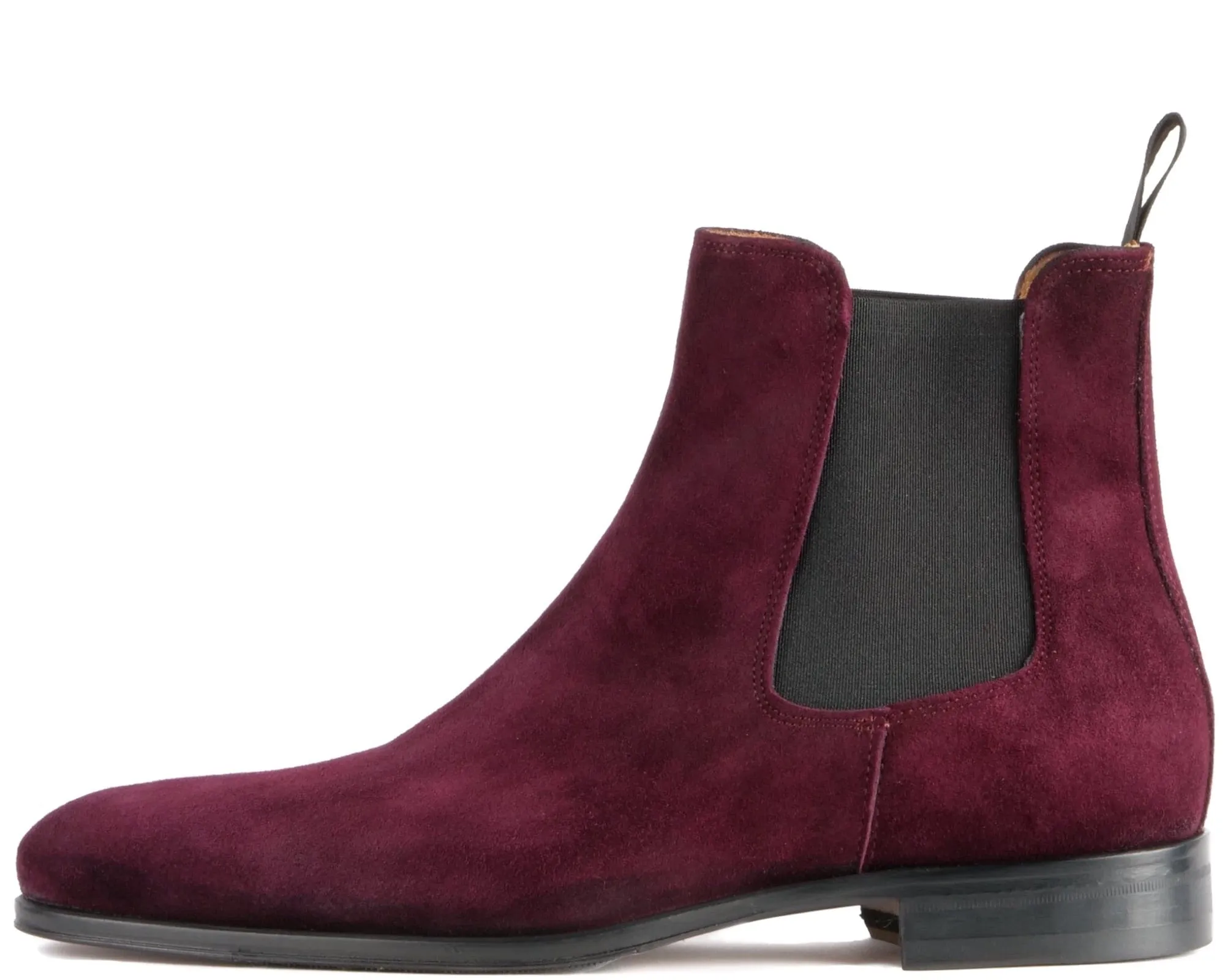Eastwood Chelsea Boot Burgundy Suede Modern Style Perfect for Travel