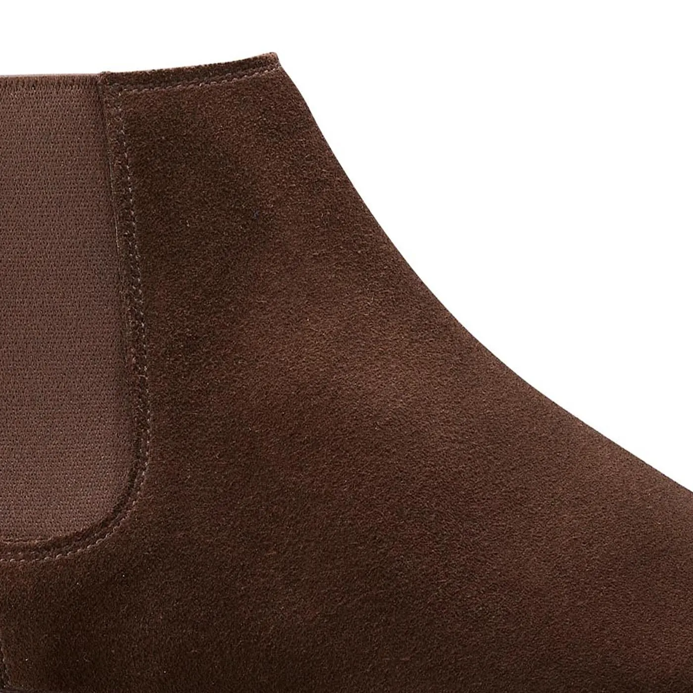 Elastic Sides Classic Fit Boots Elgin Dark Brown Suede