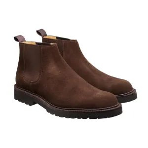 Elgin Dark Brown Suede Comfortable Step Breathable