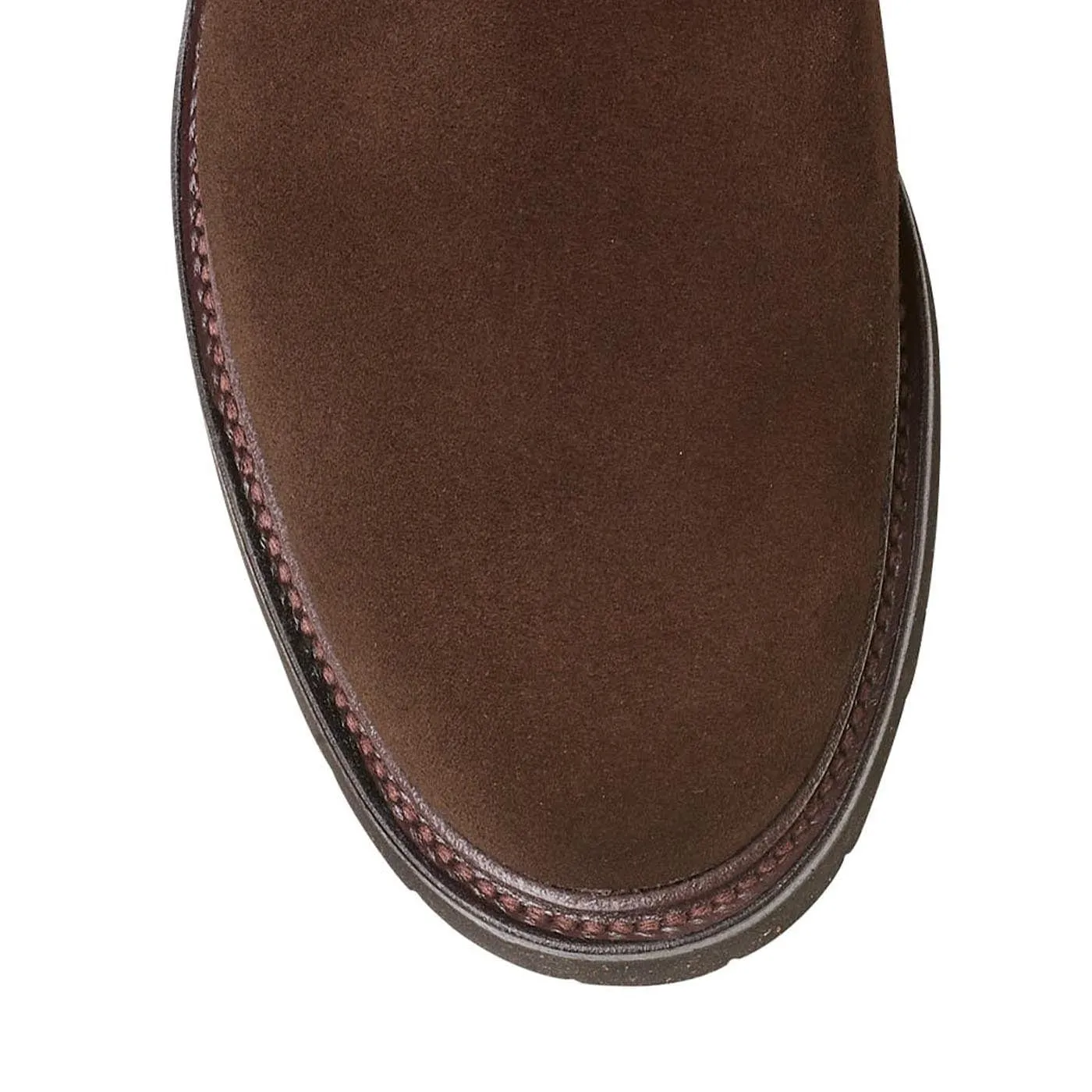 Modern Chic Elgin Dark Brown Suede