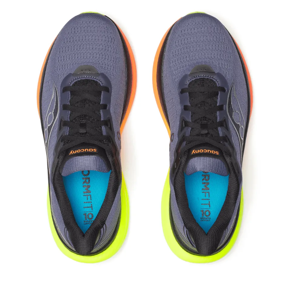 Saucony Men's Triumph 23 Running Shoes in Shadow/Vizi AW25 motivation chunky - design shoes