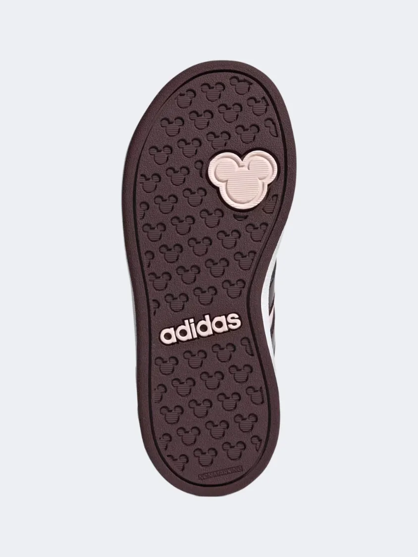 Future Walk Adidas Disney Minnie Mouse Grand Court Ps-Girls Sportswear Shoes Pink/Ruby/White