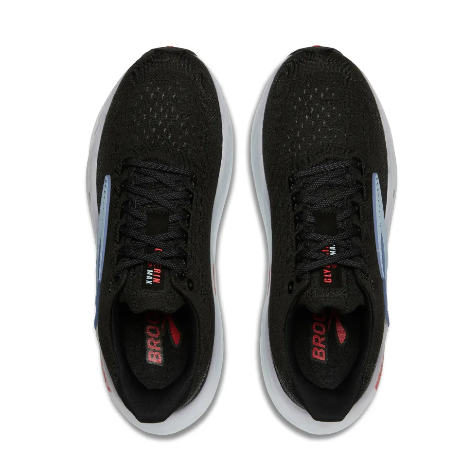 Heavy Cushioning Brooks Men's Glycerin Max Running Shoes in Black/Ebony/Winter Sky SS25