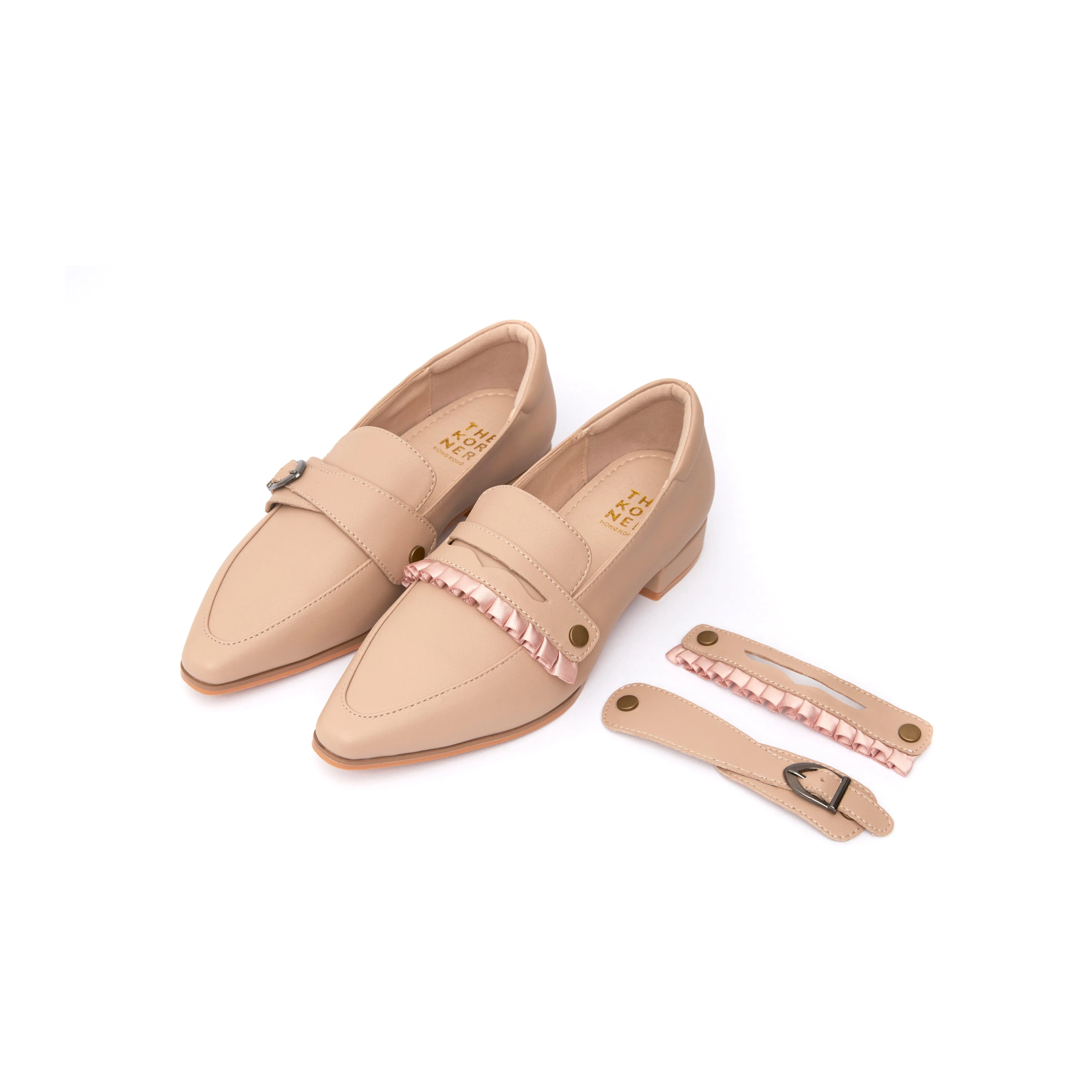 Kristy Buckle Loafers - Nude ( BEIN ) Safe Guard