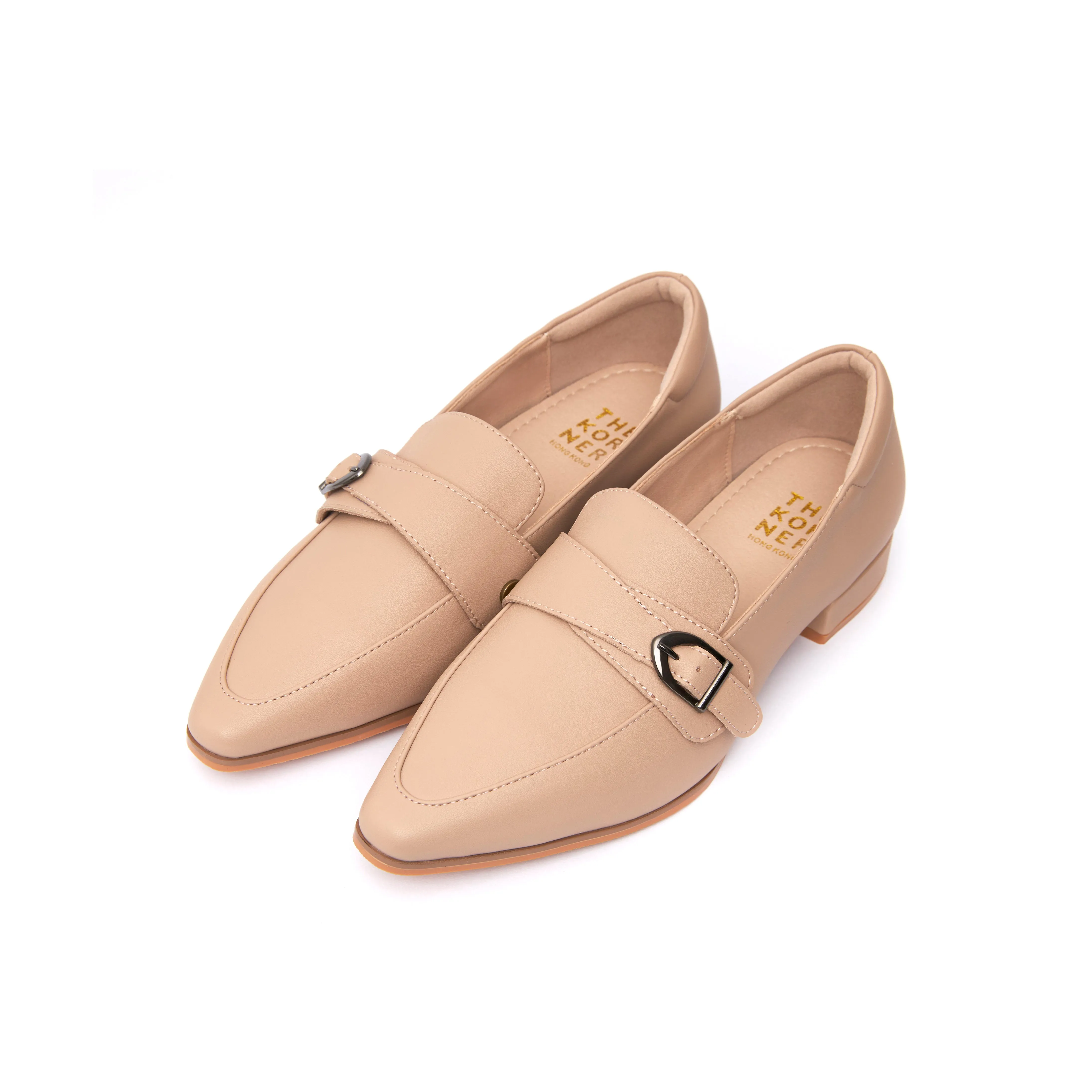 Winter Comfort Guard Lane Kristy Buckle Loafers - Nude ( BEIN )