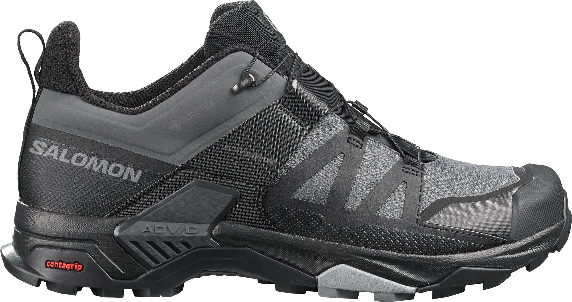 Trail Utility Outdoor Trek Salomon X Ultra 4 GORE-TEX WIDE FIT Mens Walking Shoes - Black