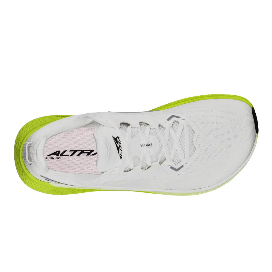 anti - microbial Puma Suede Altra Men's FWD Via Running Shoes in White/Lime AW25