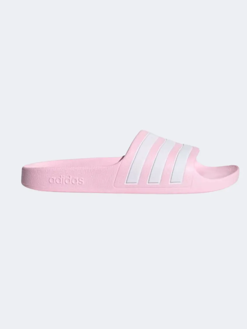 Adidas Adilette Aqua Girls Sportswear Slippers Pink/White Balance Core