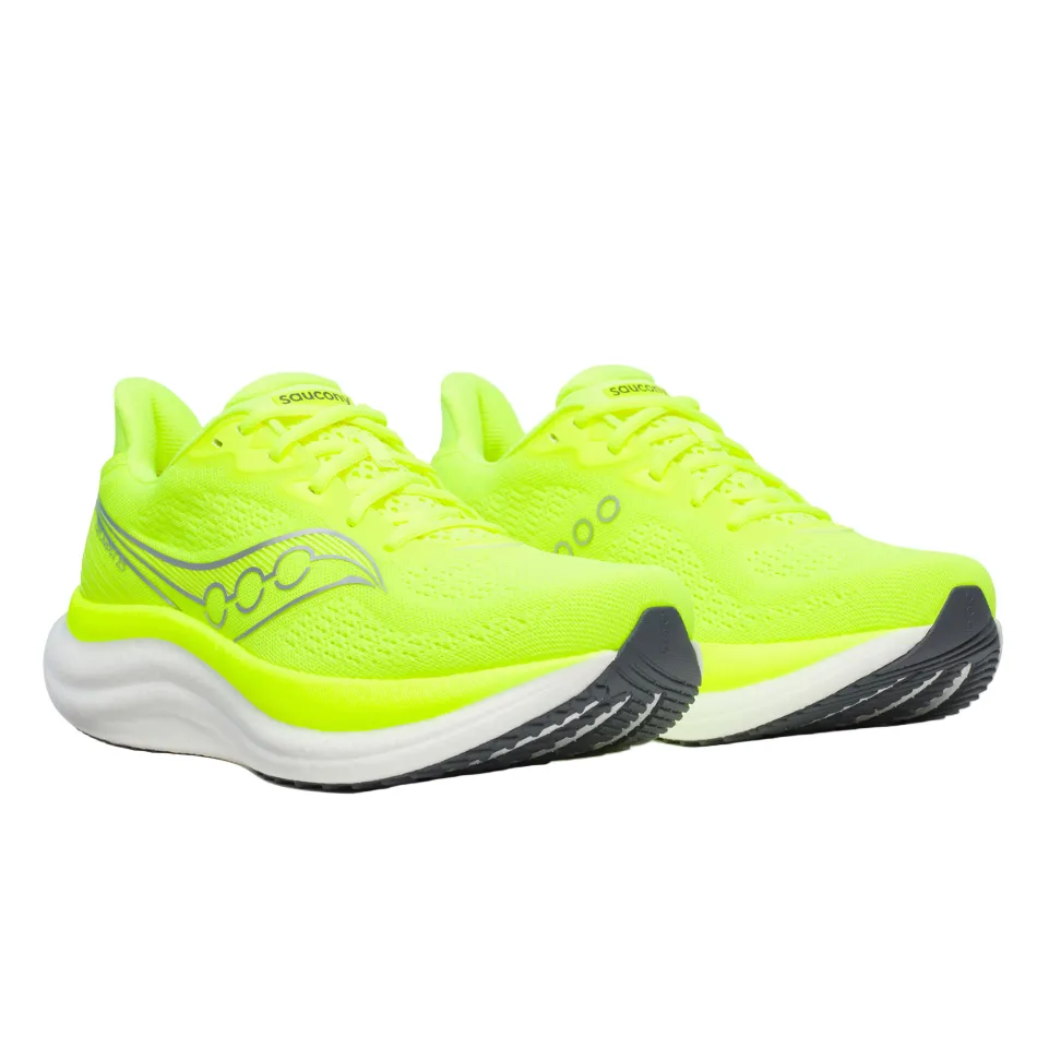 Saucony Men's Triumph 23 Running Shoes in Citron - Online Exclusive running for a way to stay ahead of the game Every Step