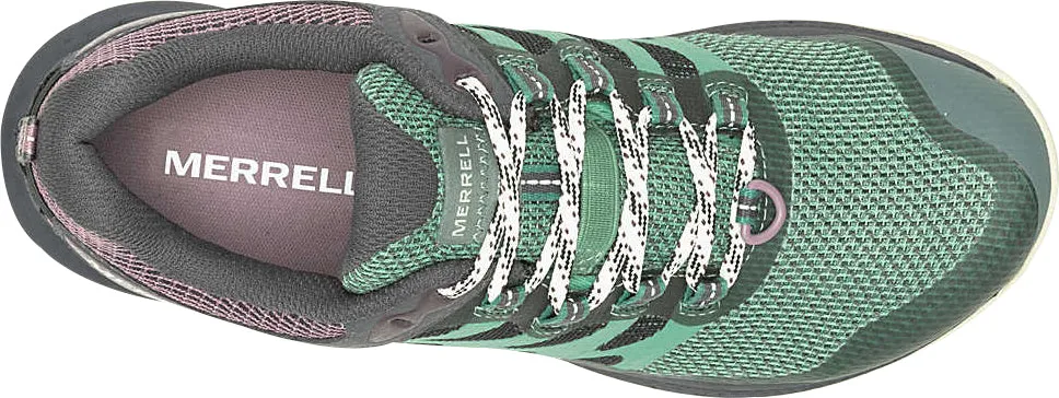 Merrell Antora 3 GORE-TEX Womens Trail Running Shoes - Green Low Top Stretch knit