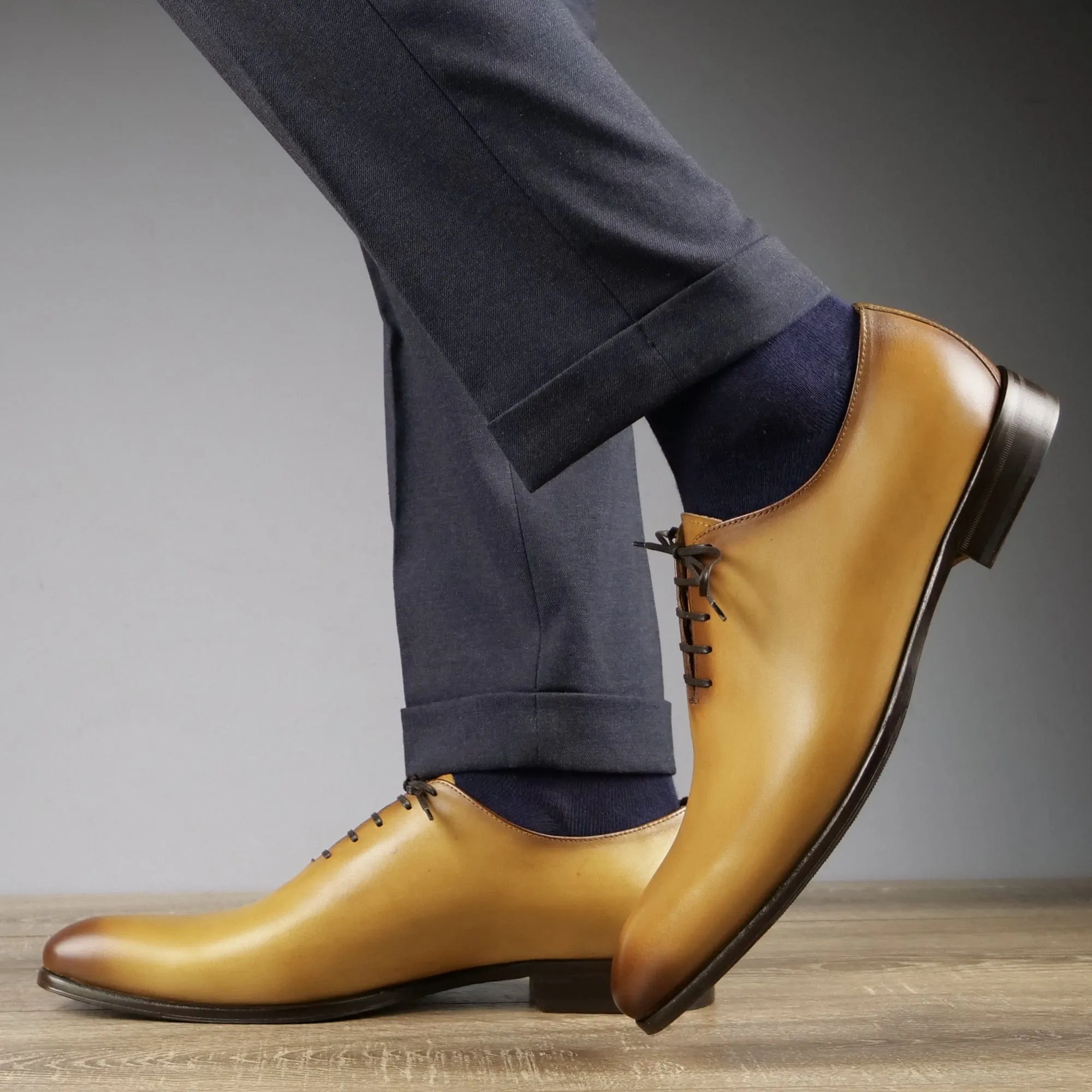 Benson Wholecut Oxford Almond Tan Professional Look