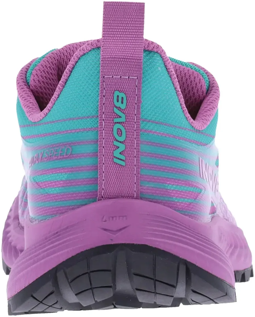Inov8 TrailFly Speed WIDE FIT Womens Trail Running Shoes - Blue Stretch Comfort Insole Layer