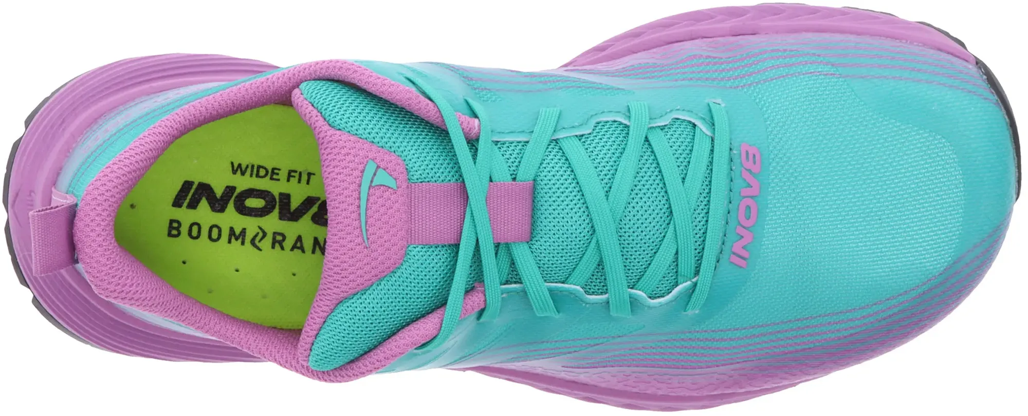 Outsole bevel supports seamless heel-to-toe motion Inov8 TrailFly Speed WIDE FIT Womens Trail Running Shoes - Blue