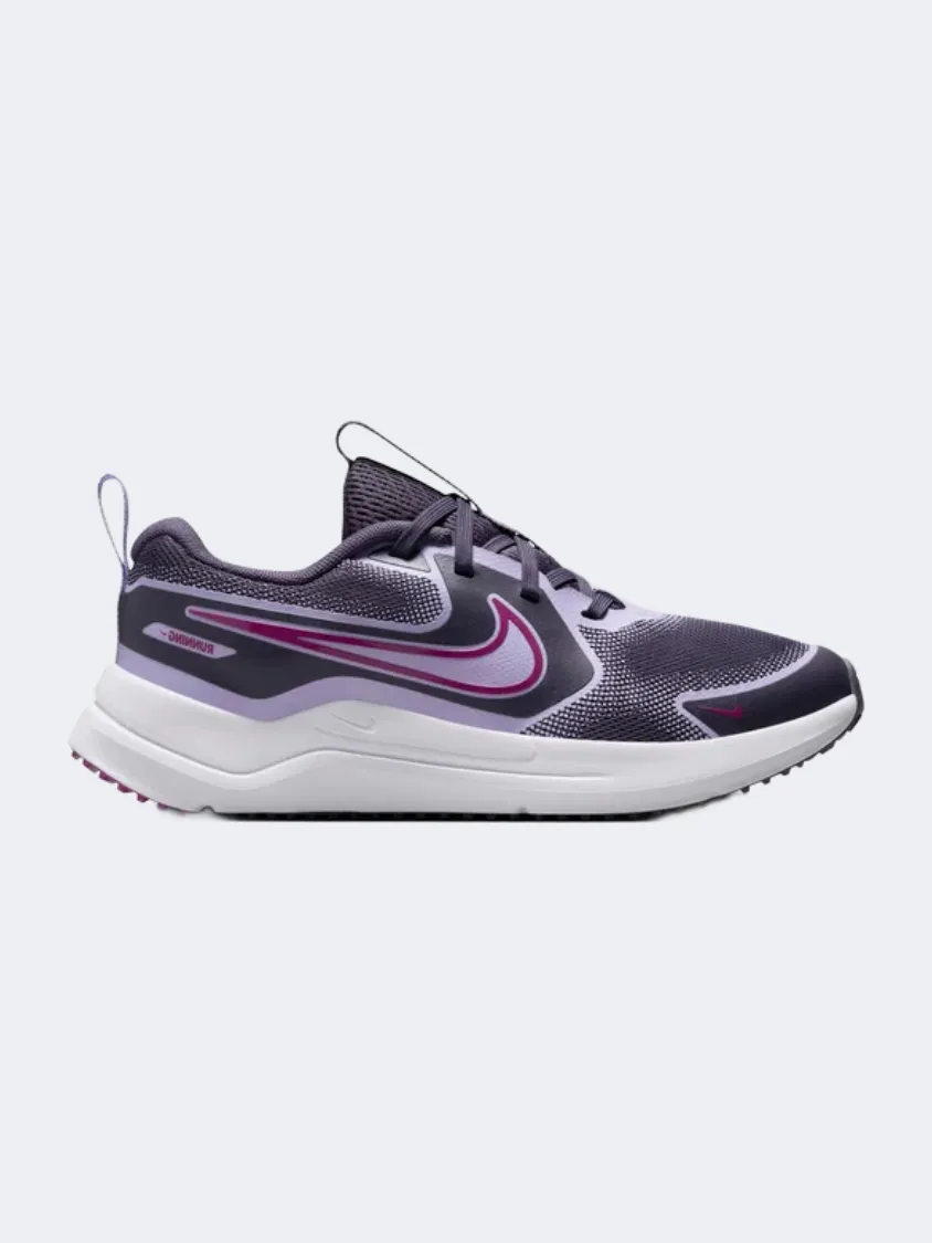 Nike Cosmic Gs Boys Running Shoes Dark Raisin/Fuchsia Daily Chill Adult Ease