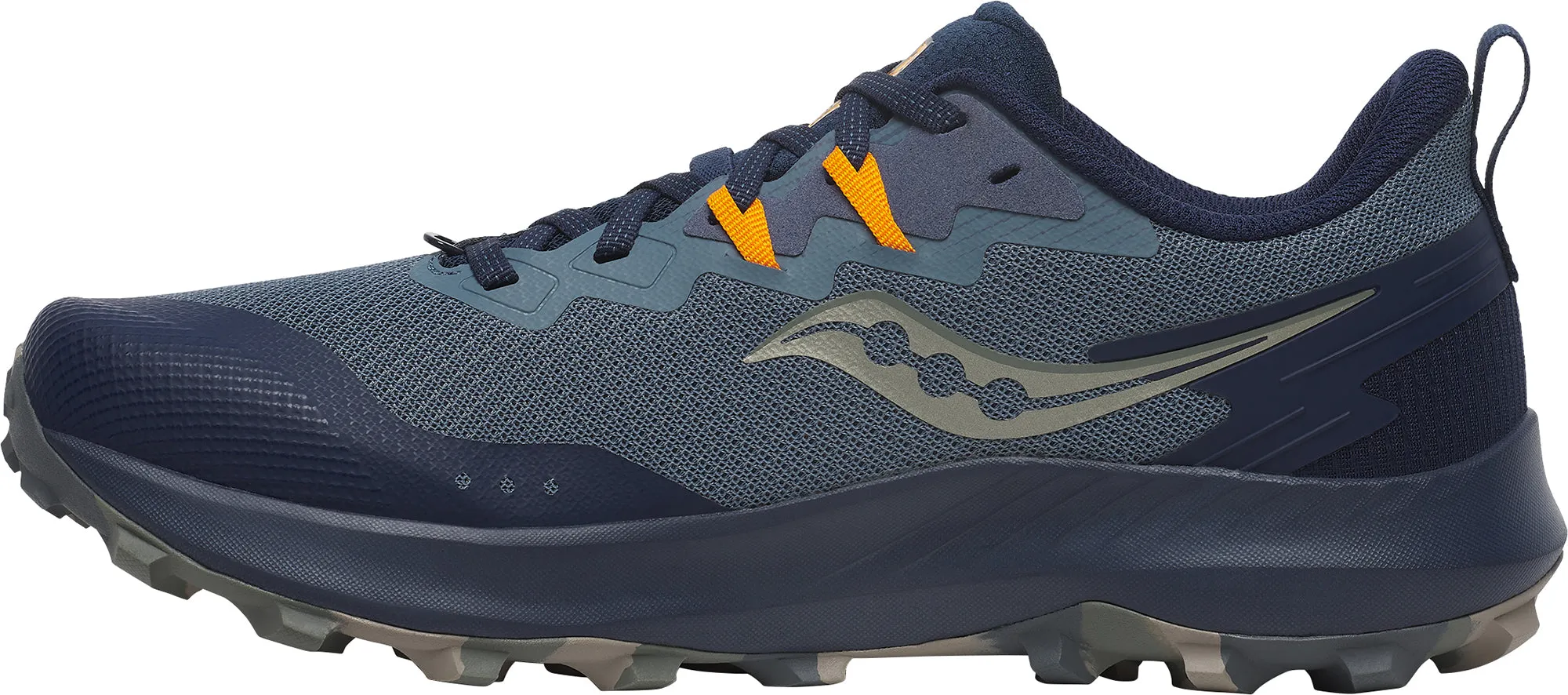 Lower body Saucony Peregrine 14 Mens Trail Running Shoes - Blue