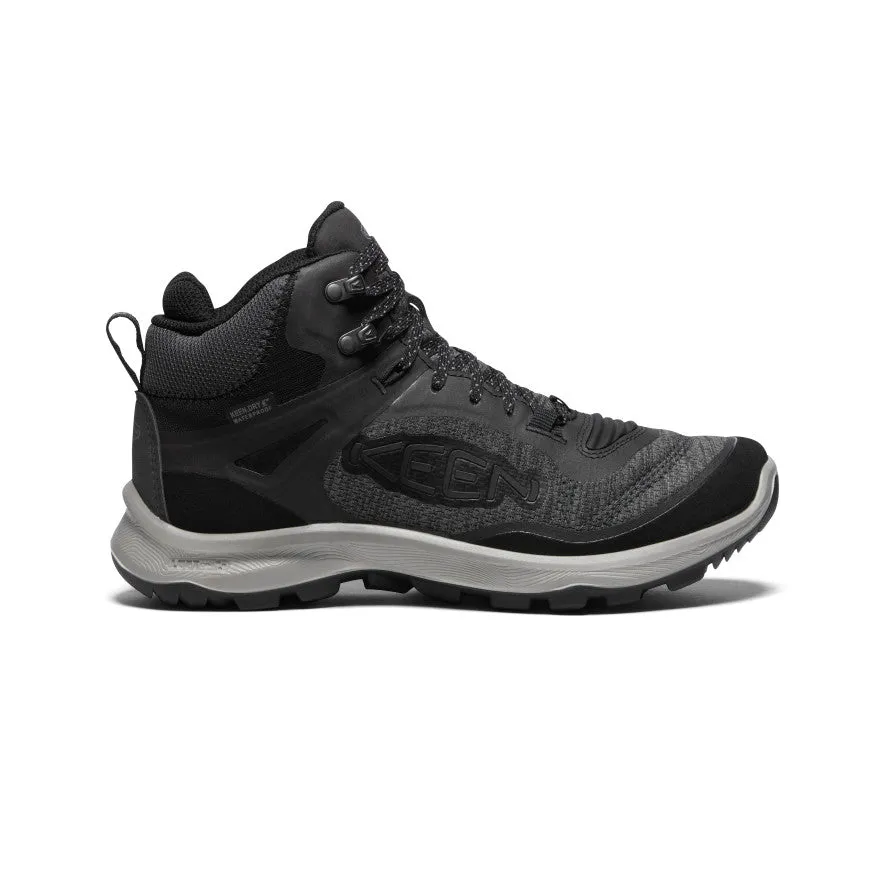 Women's Terradora Flex Waterproof Hiking Boot  |  Black/Steel Grey Step Drive Stability Base