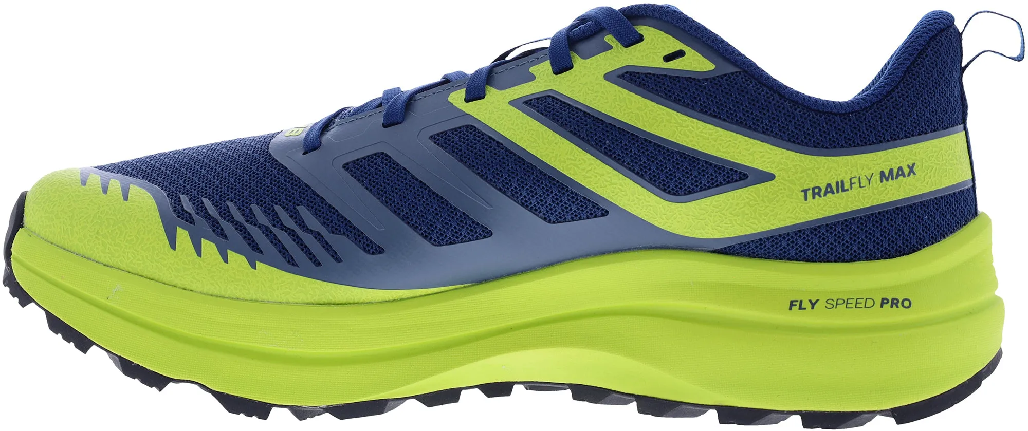 High Top Inov8 TrailFly Max WIDE FIT Mens Trail Running Shoes - Blue